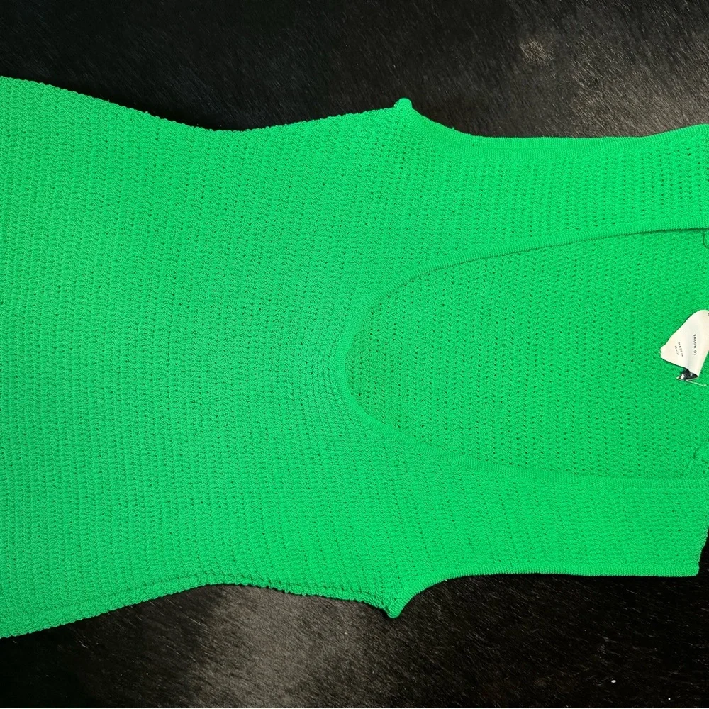 Bottega Veneta Green Mesh Dress - Picture 12 of 12